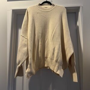Cream Free People Sweater